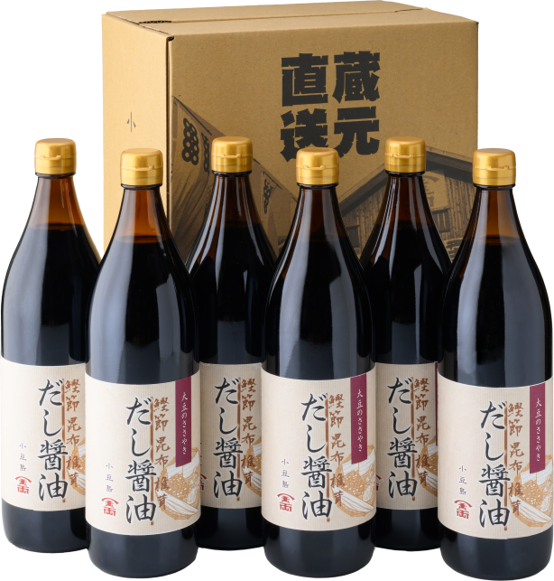 【商品No24】だし醤油6本詰合せ
