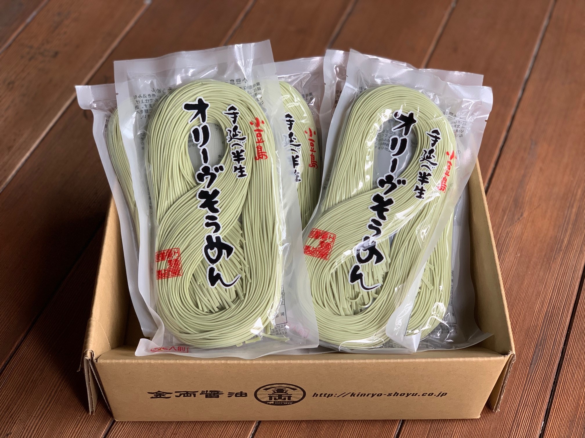 【小豆島クラシコ】 手延べ半生オリーブ素麺 ６袋セット