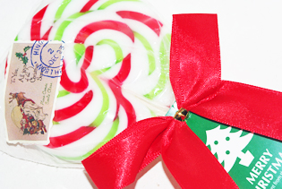 キャンディケインの絵柄がかわいいクリスマス限定棒付き飴の通信販売