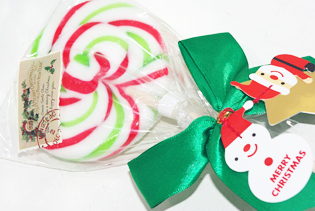 キャンディケインの絵柄がかわいいクリスマス限定棒付き飴の通信販売