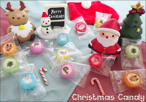 クリスマスキャンディはサンタ、クリスマスブーツ、キャンディケイン等