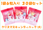 クリスマスキャンディパック（大）　1袋6個入り×30袋セット