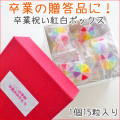 卒業祝い紅白キャンディミニボックス  名入れ 卒園贈り物