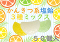 かんきつ塩飴ミックス 50個入り　シトラスミックス（レモン、ライム、グレープフルーツ） 塩飴
