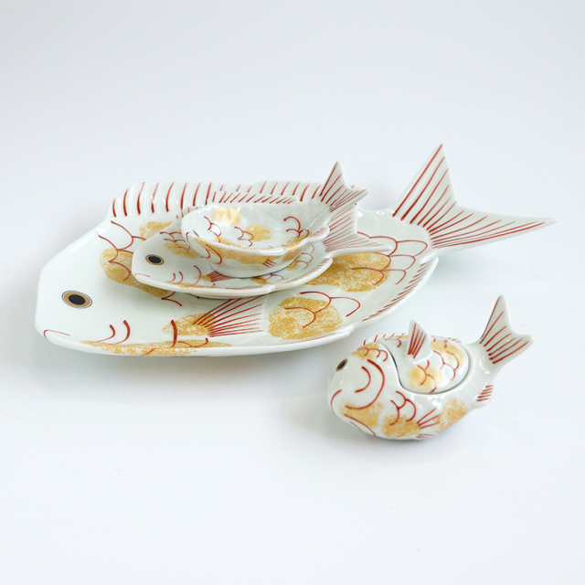 めでたい (金叩き鯛型) 蓋珍味