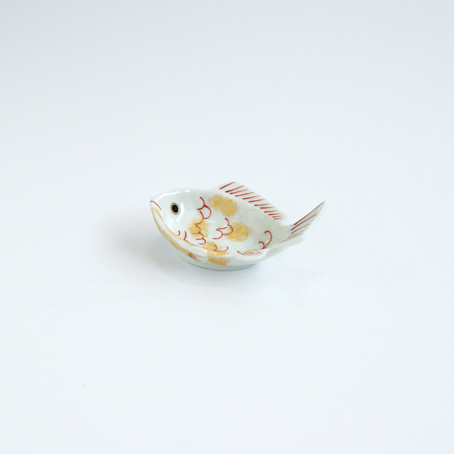 めでたい 小付(金叩き鯛型)