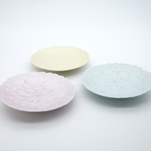 mint. あじさい彫りプレートS【金照堂オリジナル】