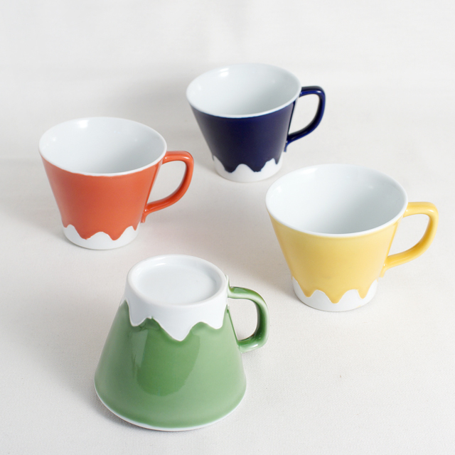 富士山 マグカップ（4色） ｜ポップで明るいカラーがそろった富士山