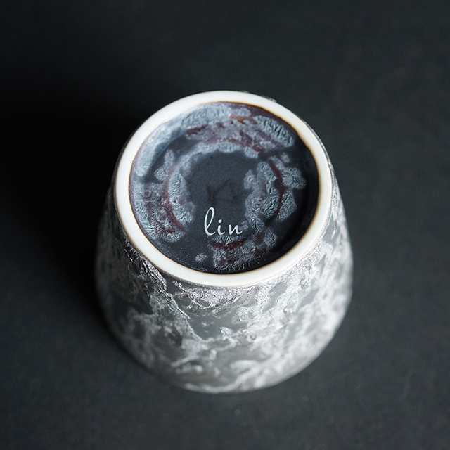 【和食器通販　金照堂】　　麟 Lin（りん）　プラチナ酒カップ（３色）