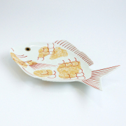 鯛型 菓子器 蓋物(メ1061) 漆器 鯛 菓子入れ 箱 装飾品（Yahoo!オークション - 漆器 鯛