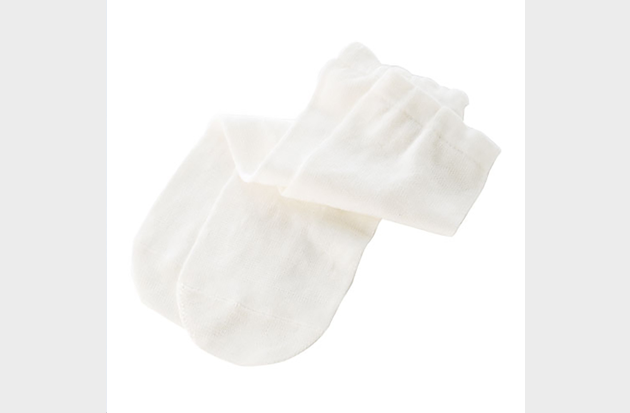 シルク先丸指靴下