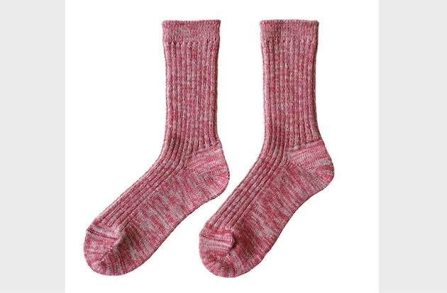 シルク＆ウール　お手軽冷えとり靴下（レディース） ／すもも【現品限り】