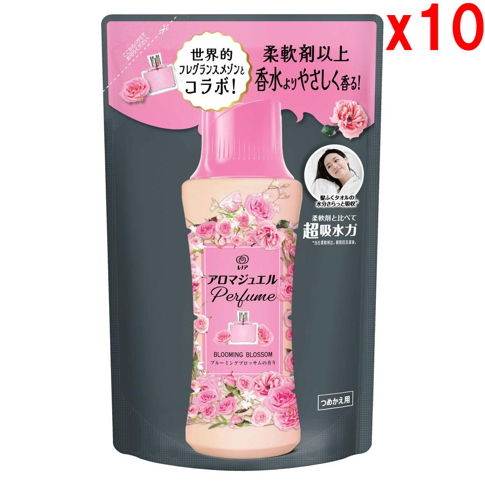 ●10個セット レノア ハピネス アロマジュエル 香り付け専用ビーズ ブルーミングブロッサム つめかえ用 365mL