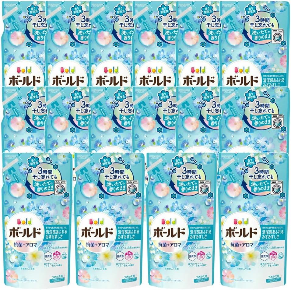 【16袋セット】 P&G ボールドジェル 爽やかフラワーサボン つめかえ 400g