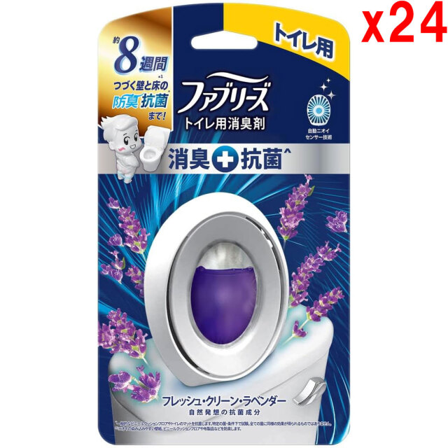 ●12セット ファブリーズ 消臭芳香剤 消臭+抗菌 トイレ用 フレッシュ・クリーン・ラベンダー 6.3mL