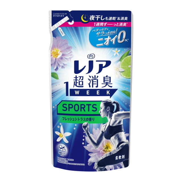 P&G レノア 超消臭 1week SPORTS フレッシュシトラスの香り つめかえ用 超特大サイズ 370mL