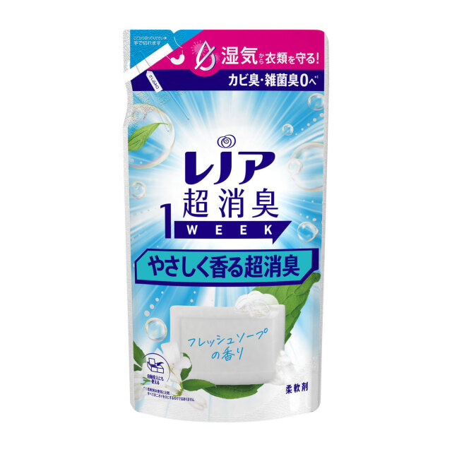 P&G レノア 超消臭 1week やさしく香る超消臭 フレッシュソープの香り つめかえ 340mL