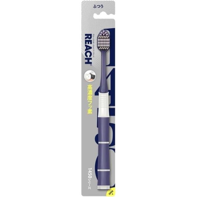 銀座ステファニー化粧品 リーチ REACH 1450シリーズ 高弾力極細毛 ふつう 1本 歯ブラシ (色選択不可)