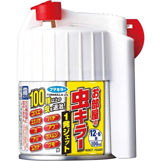 お部屋の虫キラー 1発ジェット 100mL 噴霧タイプ 殺虫剤 100種以上の虫を退治 不快害虫用 ダニよけ 侵入防止