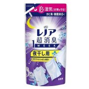 レノア 超消臭1WEEK 柔軟剤 夜干し用 アクアナイトシャボン つめかえ 340mL