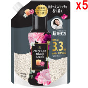 ●5袋セット レノア アロマジュエル お洗濯の香り付けビーズ ブラックムスクの香り つめかえ 1410mL 【季節限定】