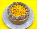 マンゴーとチョコのショートケーキ