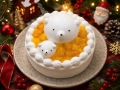 クリスマス限定 しろくまさんのマンゴーショートケーキ