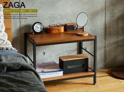 家具の大丸　シェルフ　ブラウン 国産デザイナーズ家具 bow ローシェルフ122 【丸庄】 | 家具