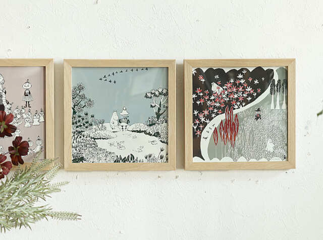 アートポスター、MOOMIN MIZUBENOFUTARI（水辺のふたり）｜北欧