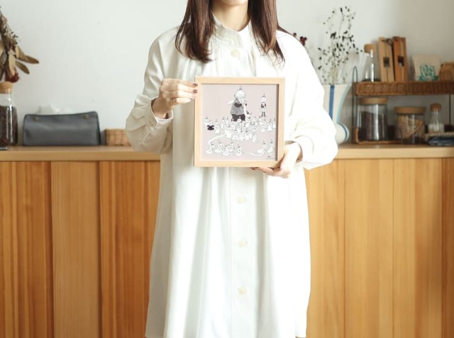 アートポスター、MOOMIN MYNOMAFURA（ミイのマフラー）｜北欧