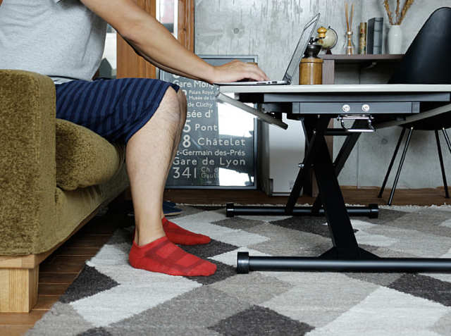 昇降・伸縮テーブル AILL（アイル）｜北欧・ヴィンテージインテリア