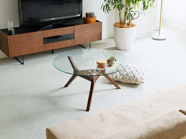 美品 Organic Modernism 大理石ウォールナット センターテーブル 美品