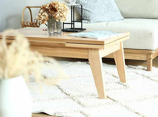 伸長式センターテーブル Aslo(アスロ)｜北欧・ヴィンテージインテリア