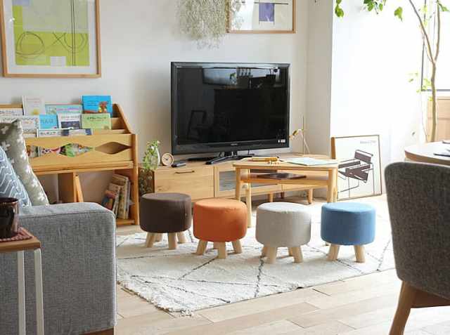 IDÉE イデー オットマン スツール 北欧スタイル 布製 生成り色 ナチュラル IDÉE イデー オットマン スツール 北欧スタイル 布製 生成り色 ナチュラル