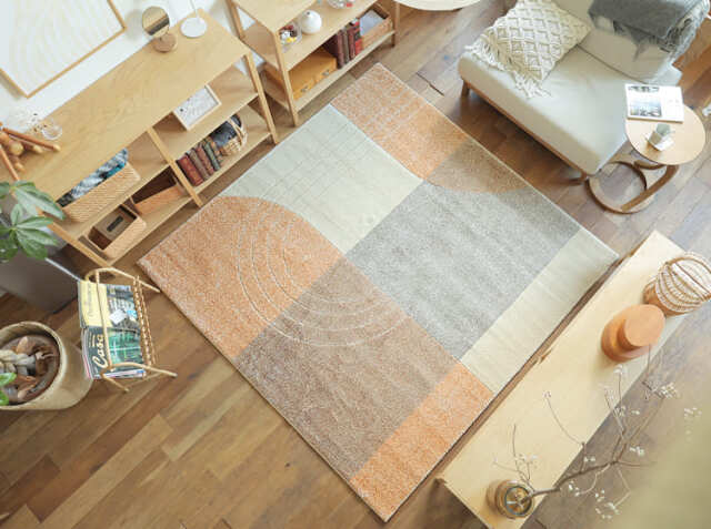 ラグマット Bekky（ベッキー）190cm×190cmタイプ｜北欧・ヴィンテージ