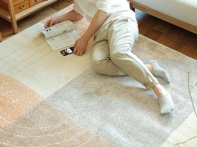 ラグマット Bekky（ベッキー）190cm×190cmタイプ｜北欧・ヴィンテージ