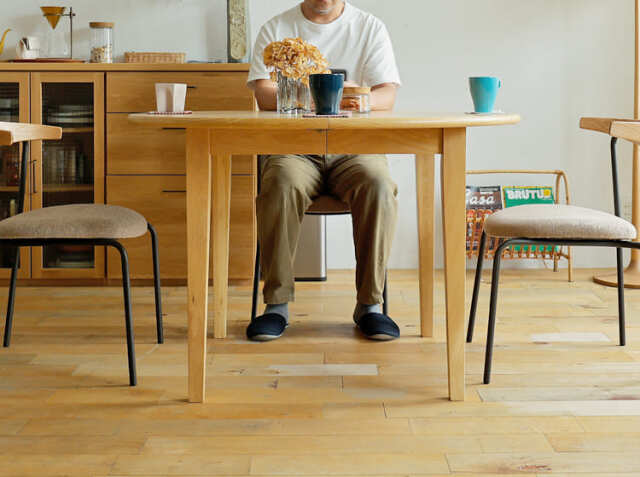 伸長式ダイニングテーブル marron(マロン) 110-170cm｜北欧