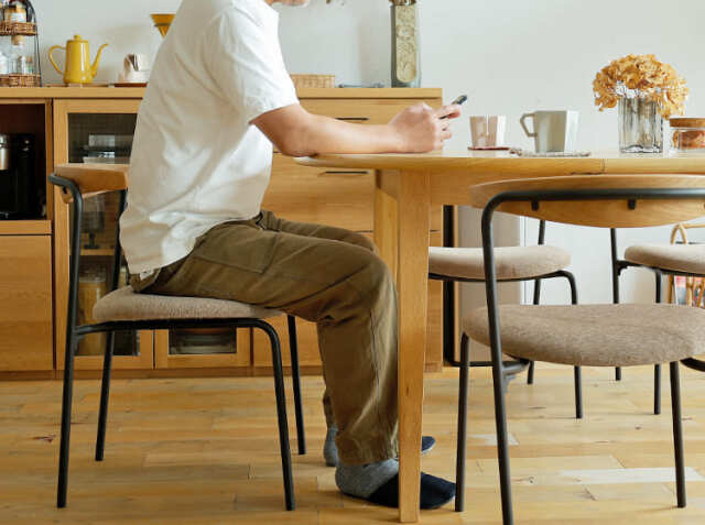 伸長式ダイニングテーブル marron(マロン) 110-170cm｜北欧