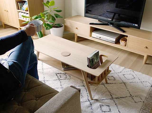 テーブル 収納付き