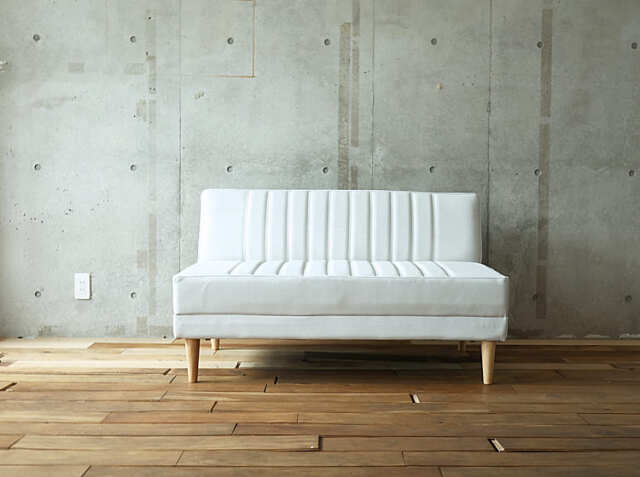 国産 ベンチソファー DAY2(デイツー) アイボリーカラー｜北欧