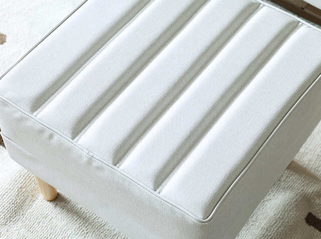 国産 オットマン DAY2(デイツー) アイボリーカラー｜北欧