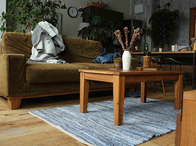 ダルトン　デニム　フロアラグ　A659-602DBL DULTON（ダルトン） DENIM FLOOR RUG｜北欧・ヴィンテージ
