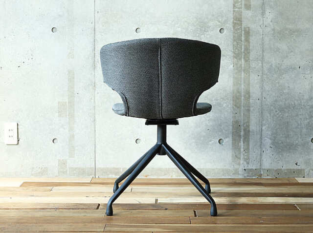 360度回転式ラウンドチェア Flor（フロール）ファブリック｜北欧