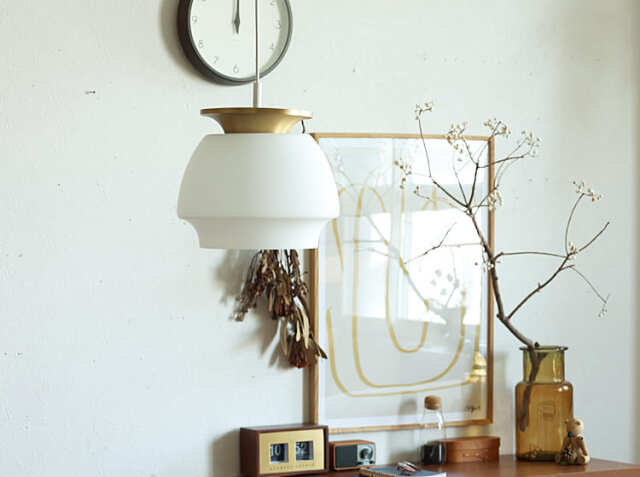 フラワーモチーフのランプシェード 約150cm