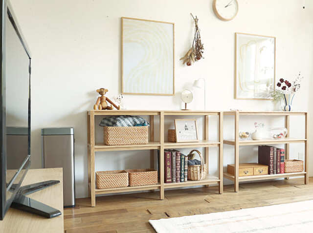 オープンシェルフ form（フォーム）ナチュラル 120cm｜北欧