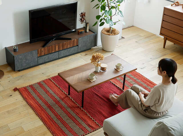 センターテーブル Form（フォーム） 109 ウォールナットタイプ｜北欧