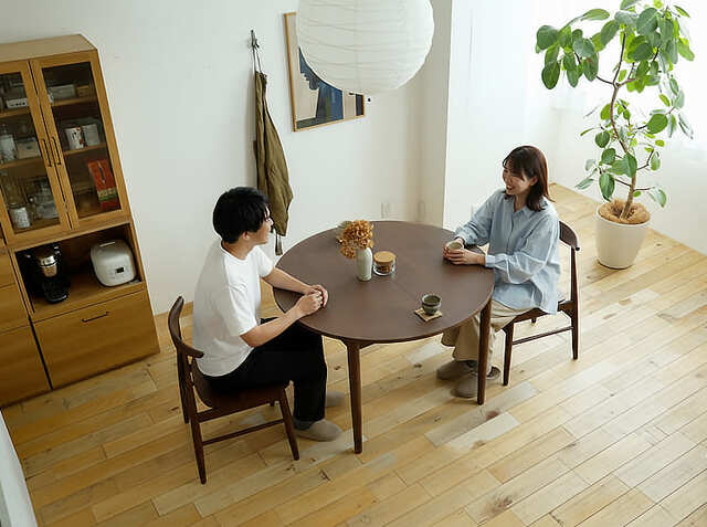 ダイニング5点セット form133(フォーム) ブラウン｜北欧・ヴィンテージ