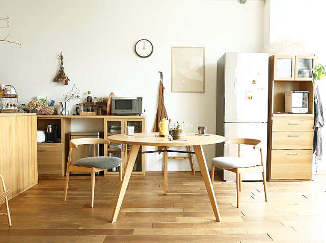 円形ダイニングテーブル form(フォーム) ナチュラルタイプ｜北欧