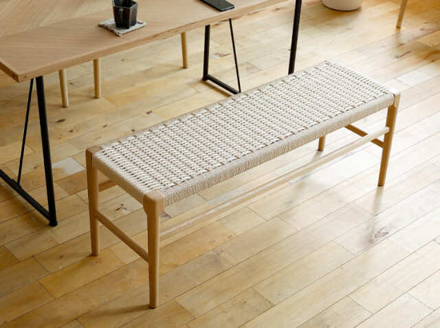 ダイニングベンチ form（フォーム）136 ナチュラル｜北欧