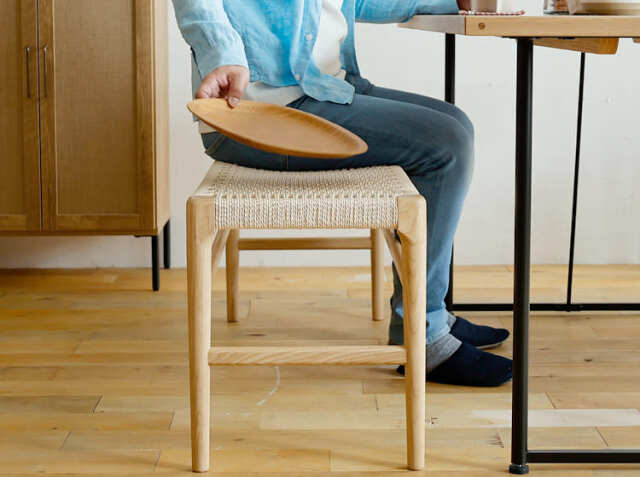 ダイニングベンチ form（フォーム）136 ナチュラル｜北欧